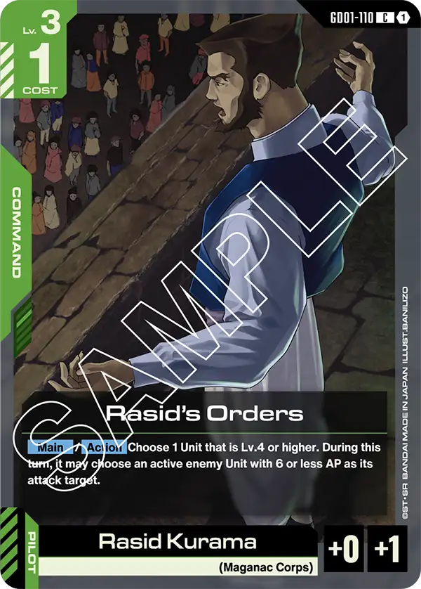 Rasid's Orders - GD01-110 - C