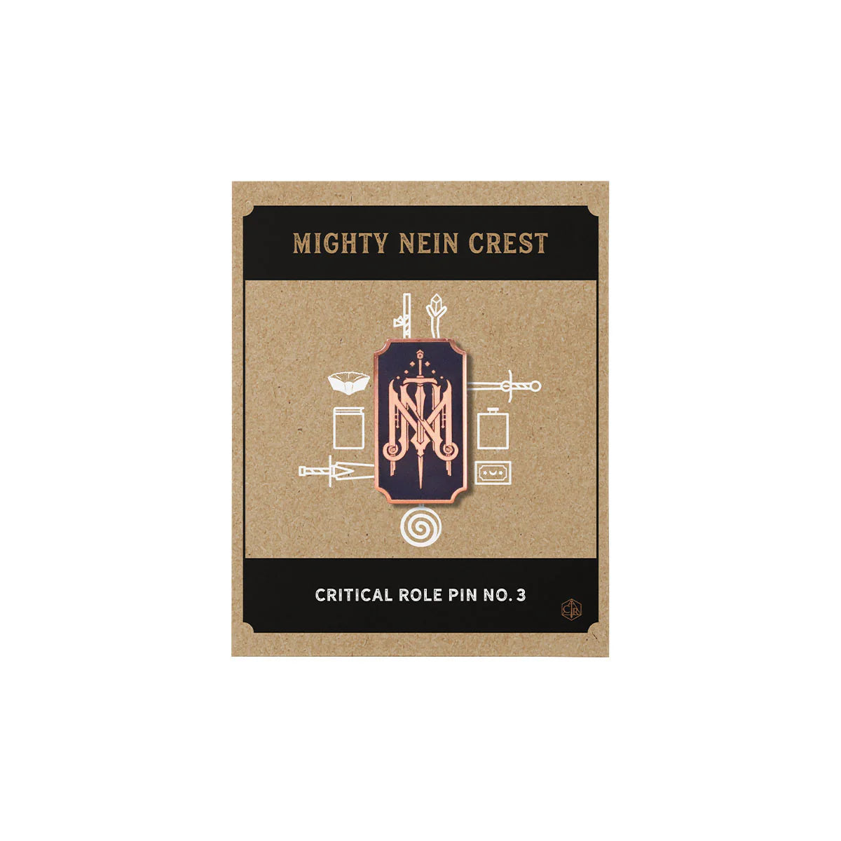 Critical Role Pin No. 3 - Mighty Nein Crest Pin