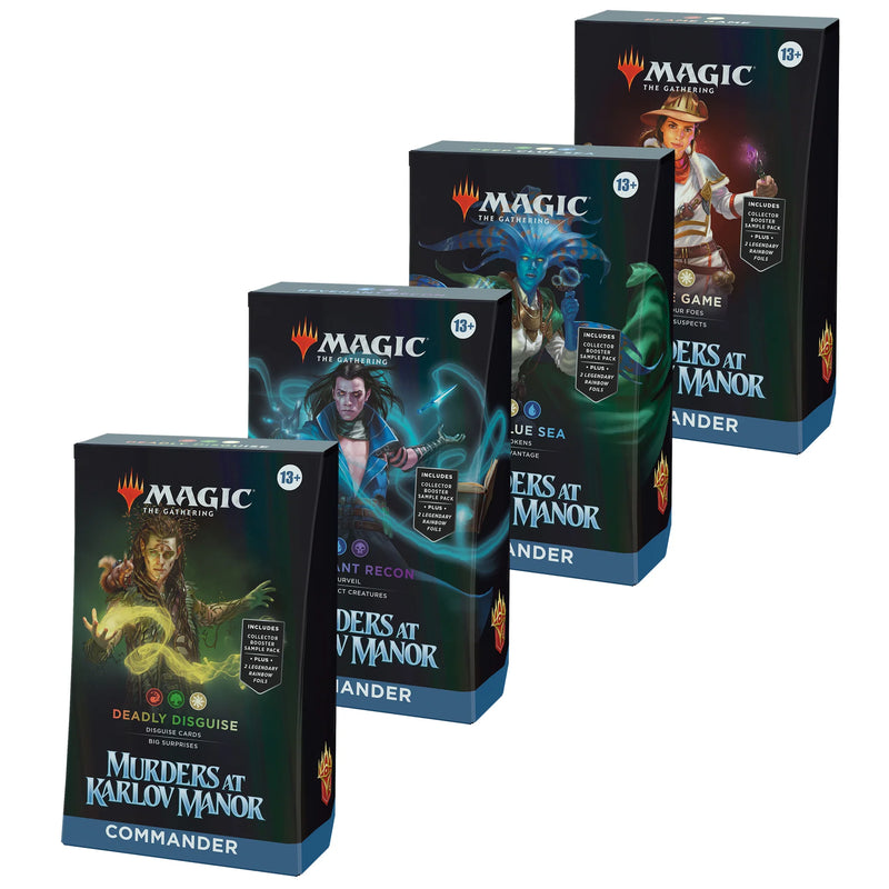 Magic the Gathering - Murders at Karlov Manor - Commander Deck - Set of 4