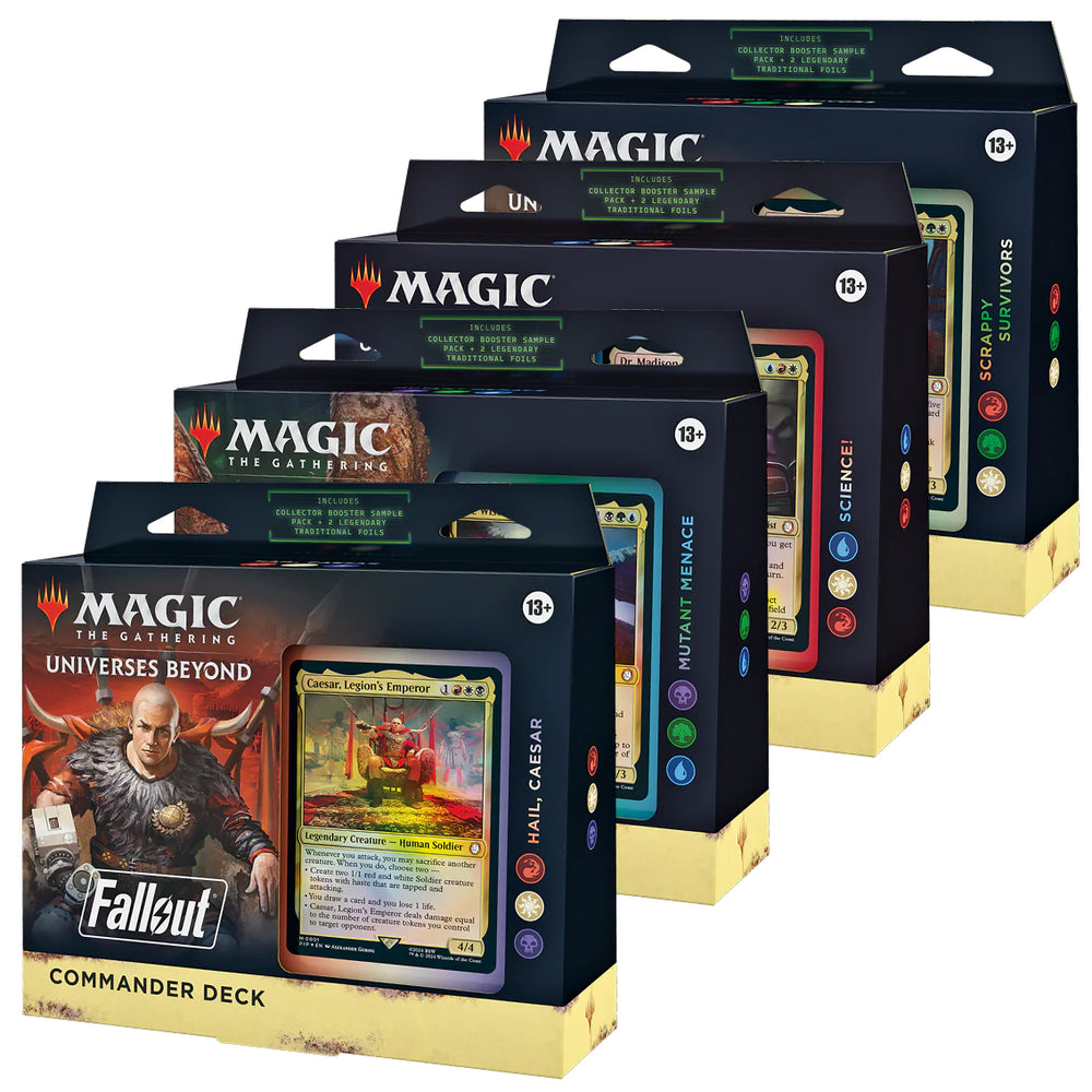 Magic the Gathering - Universes Beyond: Fallout - Commander Deck - Set of 4