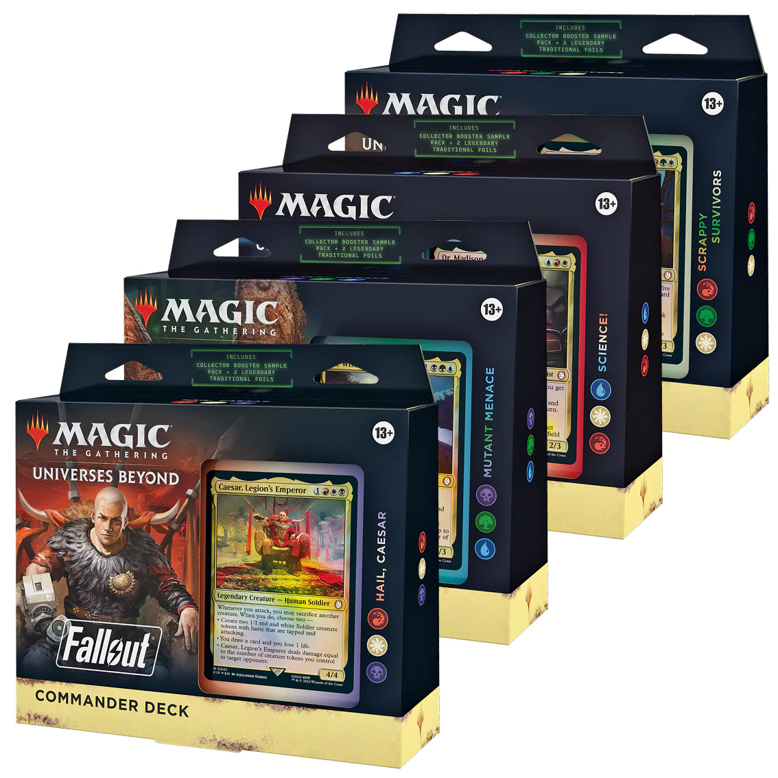 Magic the Gathering - Universes Beyond: Fallout - Commander Deck - Set of 4