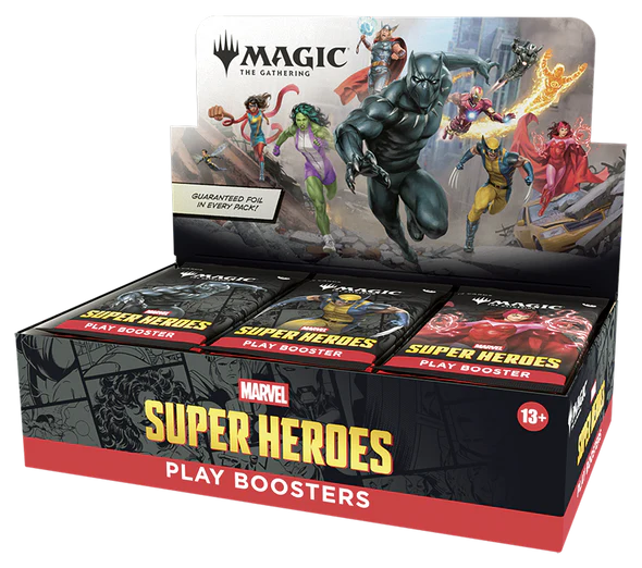 Magic: The Gathering - Universes Beyond: Marvel Super Heroes - Play Booster Box (Pre-Order)