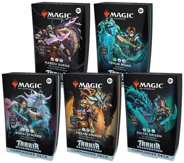 Magic: The Gathering - Tarkir: Dragonstorm - Commander Decks - Set of 5
