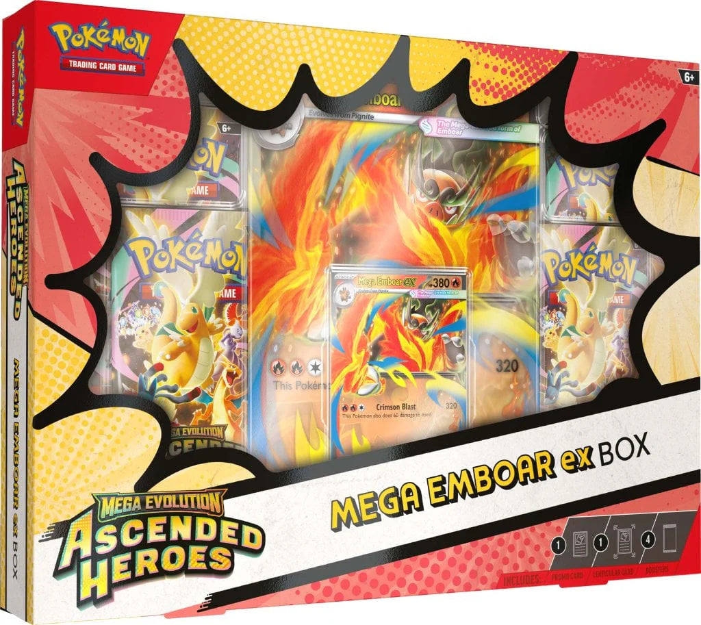 Pokemon - Mega Evolution - Ascended Heroes - Mega Emboar ex Box