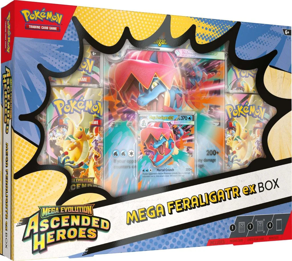 Pokemon - Mega Evolution - Ascended Heroes - Mega Feraligatr ex Box