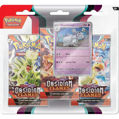 Pokemon - Scarlet and Violet - Obsidian Flames - 3 Pack Blister Bundle