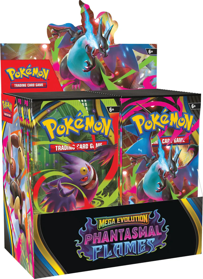 Pokemon - Mega Evolution - Phantasmal Flames Booster Box (Pre-Order) Limit 1 Per Customer