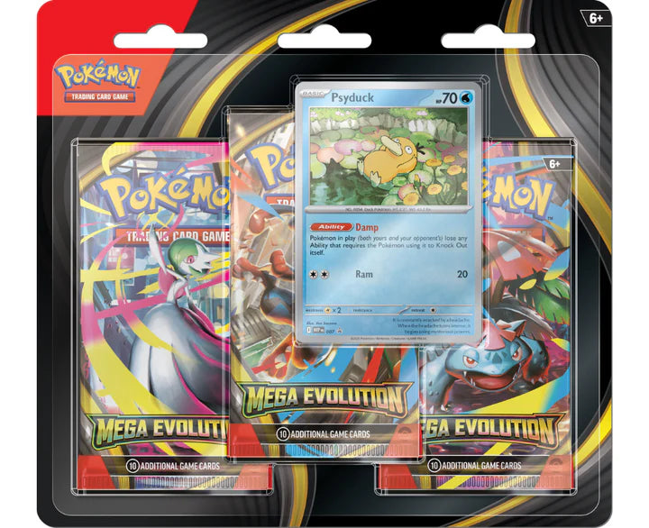 Pokemon - Mega Evolution - 3 Pack Blister Bundle of 2 (Pre-Order) Limit 1 Per Customer