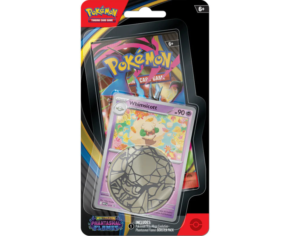 Pokemon - Mega Evolution - Phantasmal Flames - Checklane Blister - Whimsicott