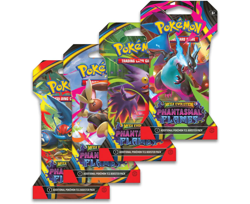 Pokemon - Mega Evolution - Phantasmal Flames Sleeved Booster Pack (Wave 2 Restock)