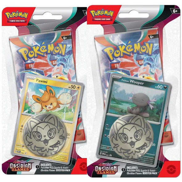 Pokemon - Scarlet and Violet - Obsidian Flames - Checklane Blister Bundle
