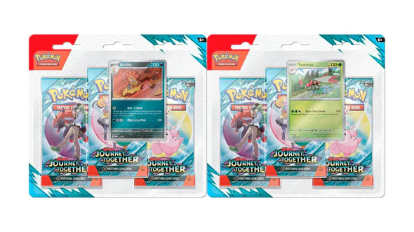 Pokemon - Scarlet and Violet - Journey Together - 3 Pack Blister Bundle of 2