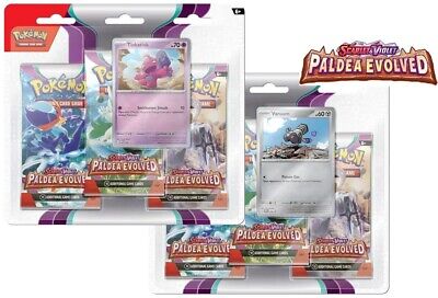 Pokemon - Scarlet and Violet - Paldea Evolved - 3 Pack Blister Bundle