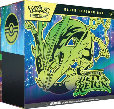 Pokémon TCG Mega Evolution Delta Reign Elite Trainer Box with Kyogre promo card