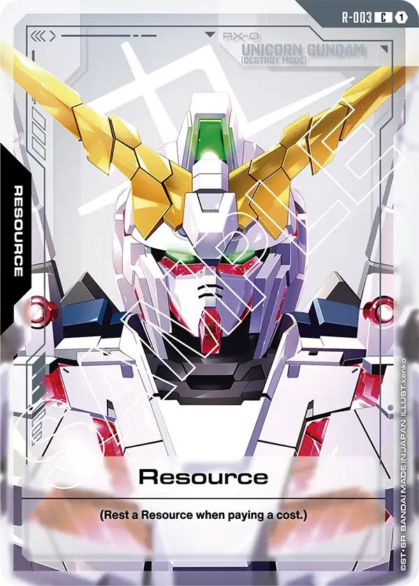 Resource (Unicorn Gundam - Destroy Mode) - R-003 - C
