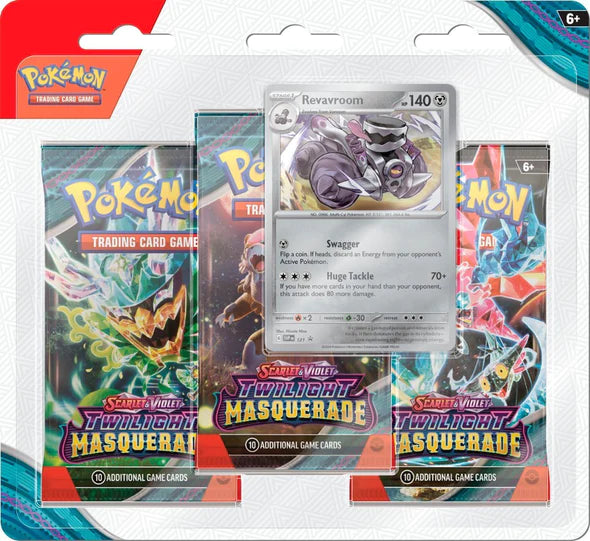 Pokemon - Scarlet and Violet - Twilight Masquerade - 3 Pack Bundle