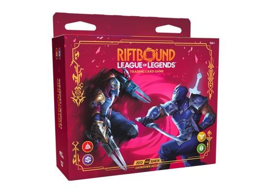 League of Legends Riftbound TCG: Vendetta Zed vs. Shen Showdown Deck Set (Pre Order)