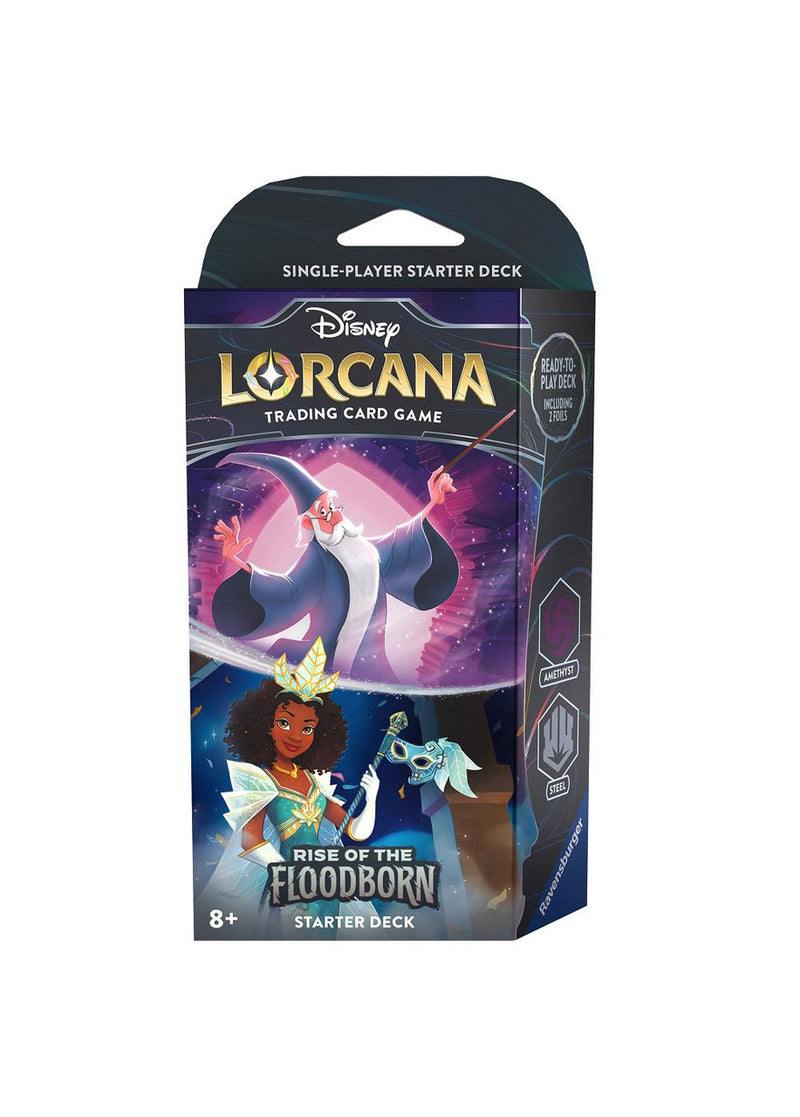 Disney Lorcana: Rise of the Floodborn - Starter Deck Amethyst & Steel