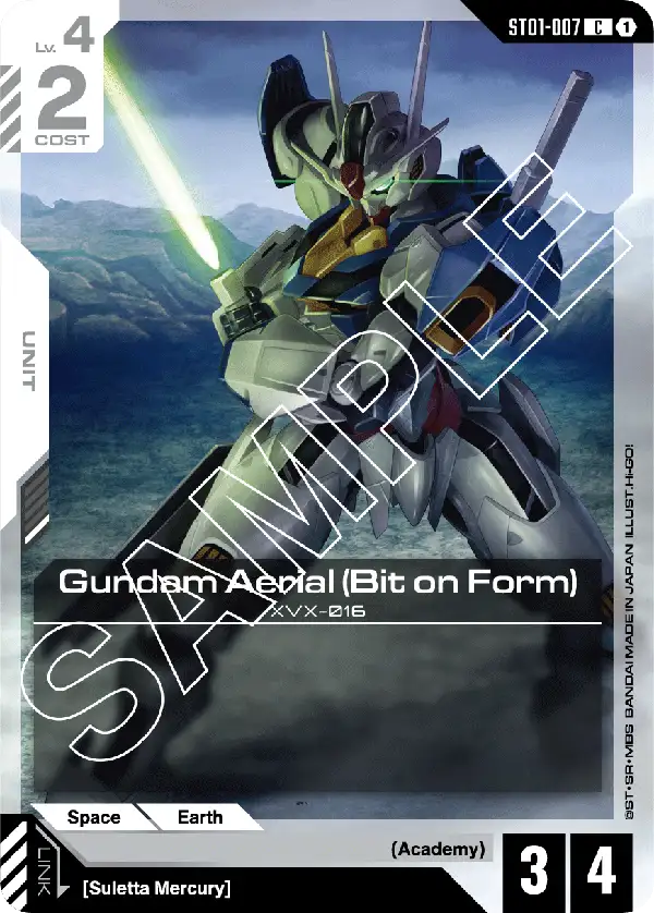 Gundam Aerial (Bit on Form) - ST01-007 - C