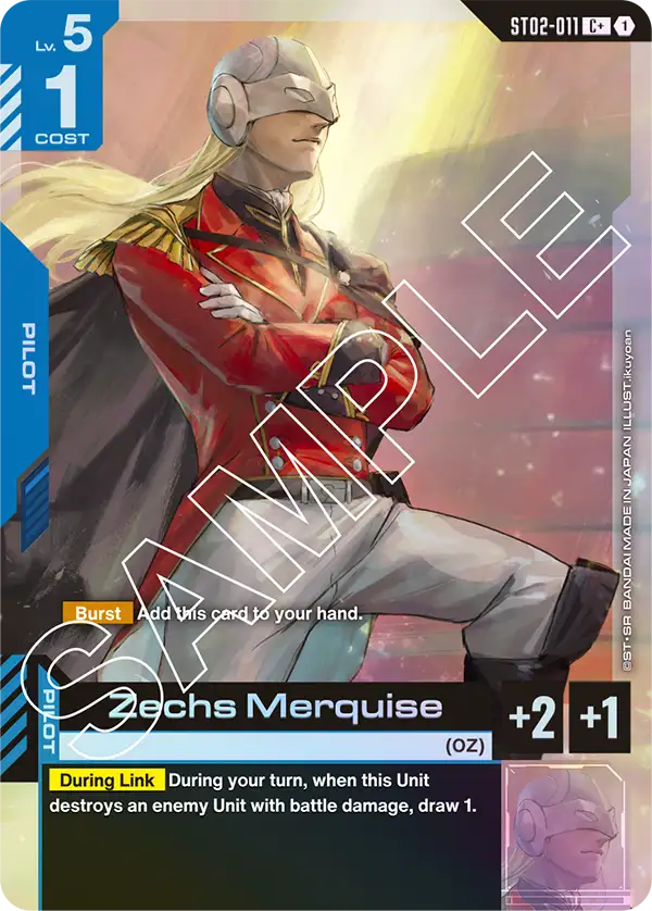 Zechs Merquise - ST02-011 - C+ (Parallel)