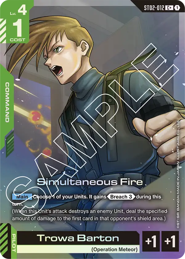 Simultaneous Fire - ST02-012 - C+ (Parallel)
