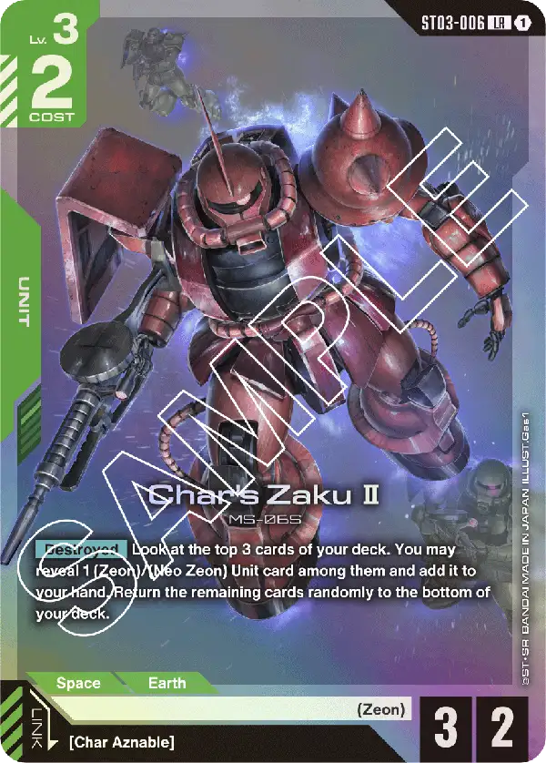 Char's ZakuⅡ - ST03-006 - LR