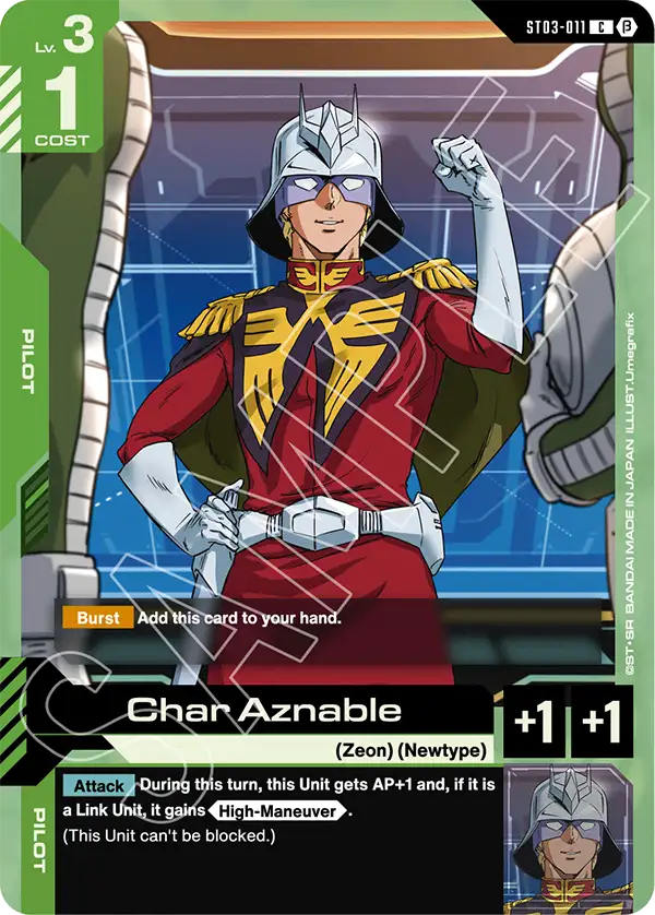 Char Aznable - ST03-011B - Edition Beta - C
