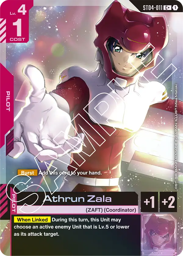 Athrun Zala - ST04-011 - C+ (Parallel)