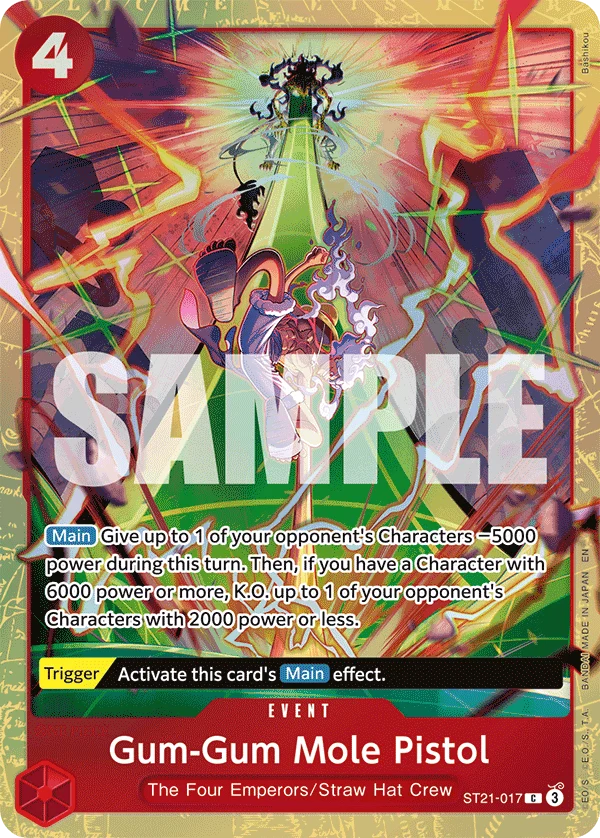 Gum-Gum Mole Pistol (Premium Card Collection -Best Selection Vol.5) - - Common