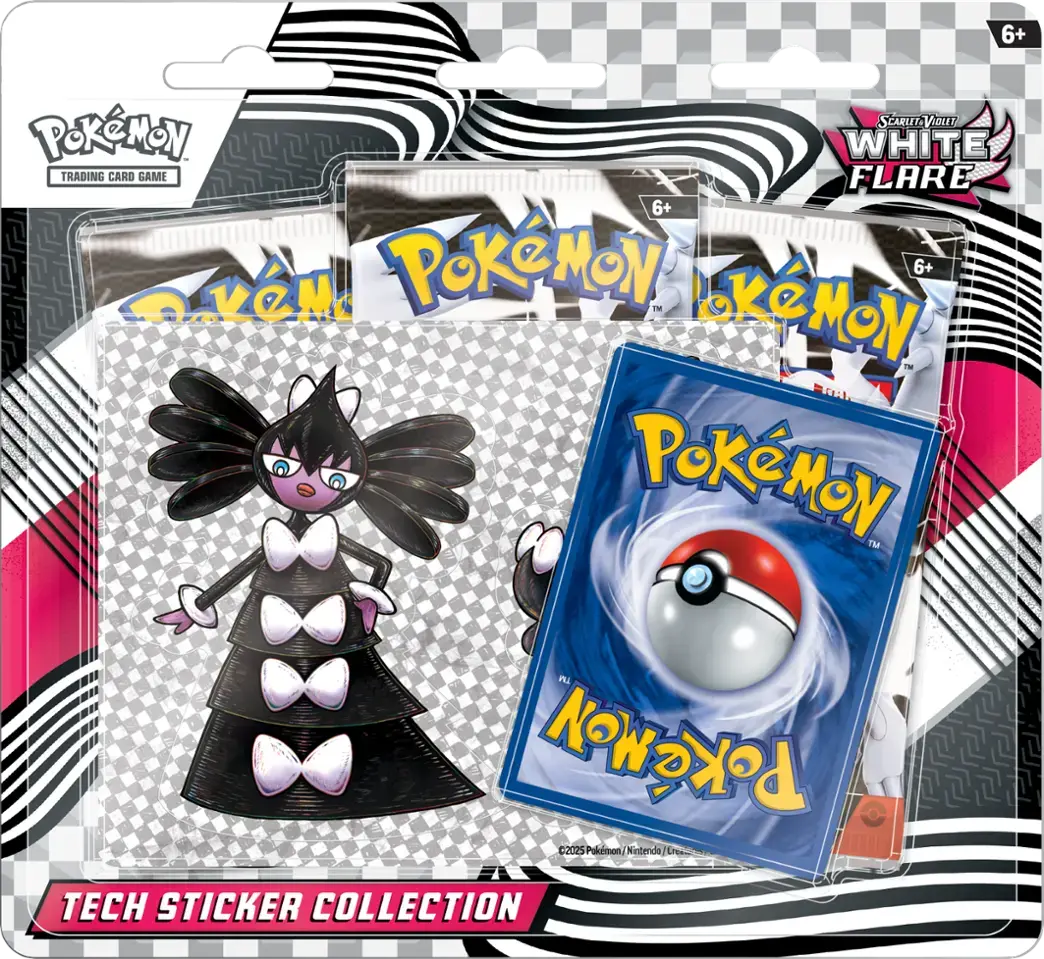 Pokemon - Scarlet and Violet - White Flare - Tech Sticker Collection Limit 1 Per Customer