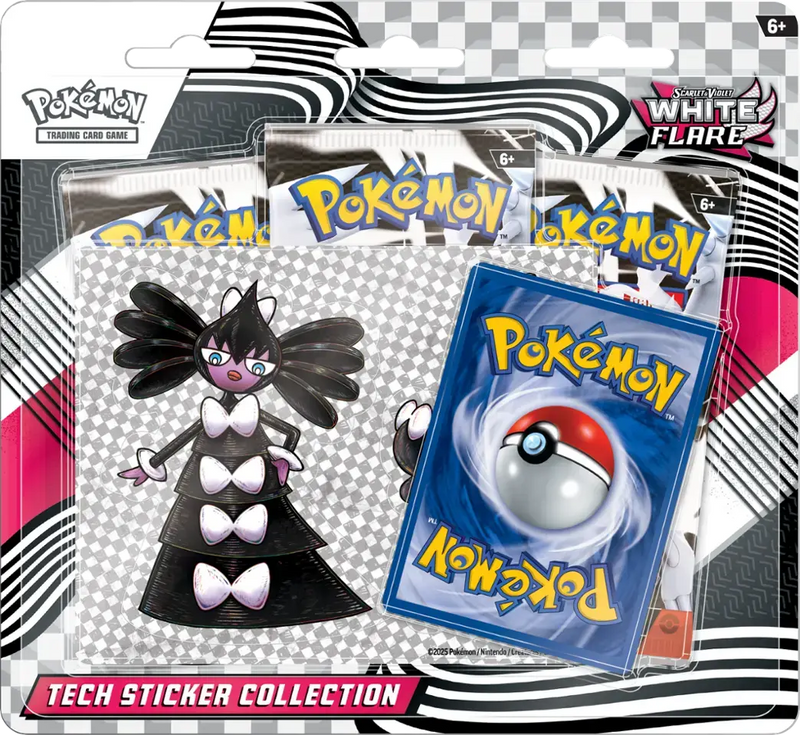 Pokemon - Scarlet and Violet - White Flare - Tech Sticker Collection Limit 1 Per Customer