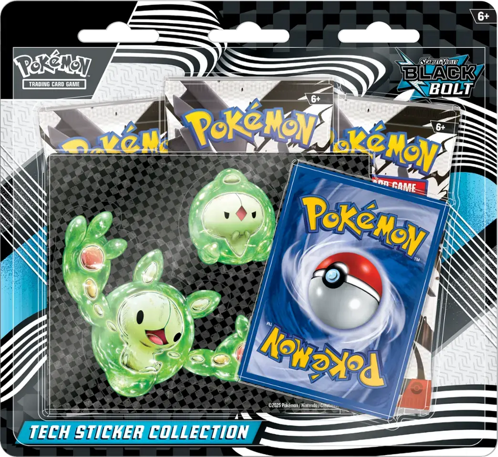 Pokemon - Scarlet and Violet - Black Bolt - Tech Sticker Collection Limit 1 Per Customer