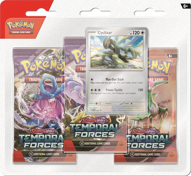 Pokemon - Scarlet and Violet - Temporal Forces - Cyclizar 3 Pack Blister