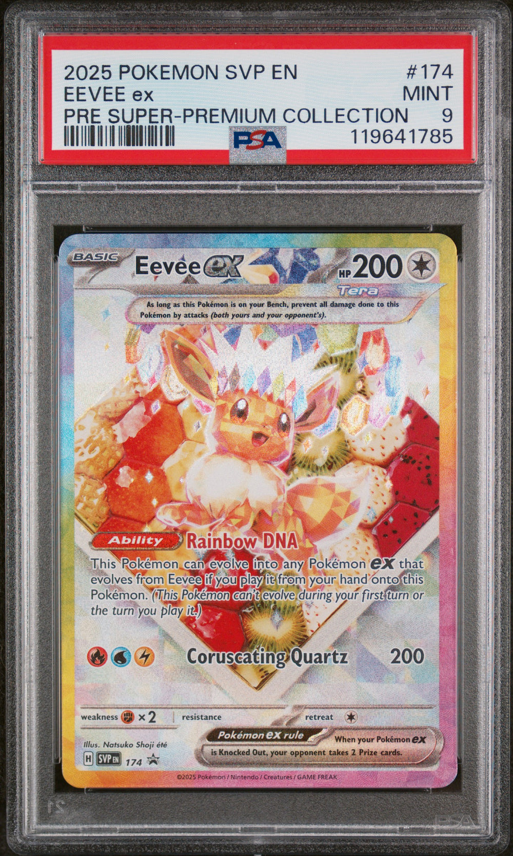 Pokemon - Super Premium Collection - Eevee EX - Promo - PSA 9