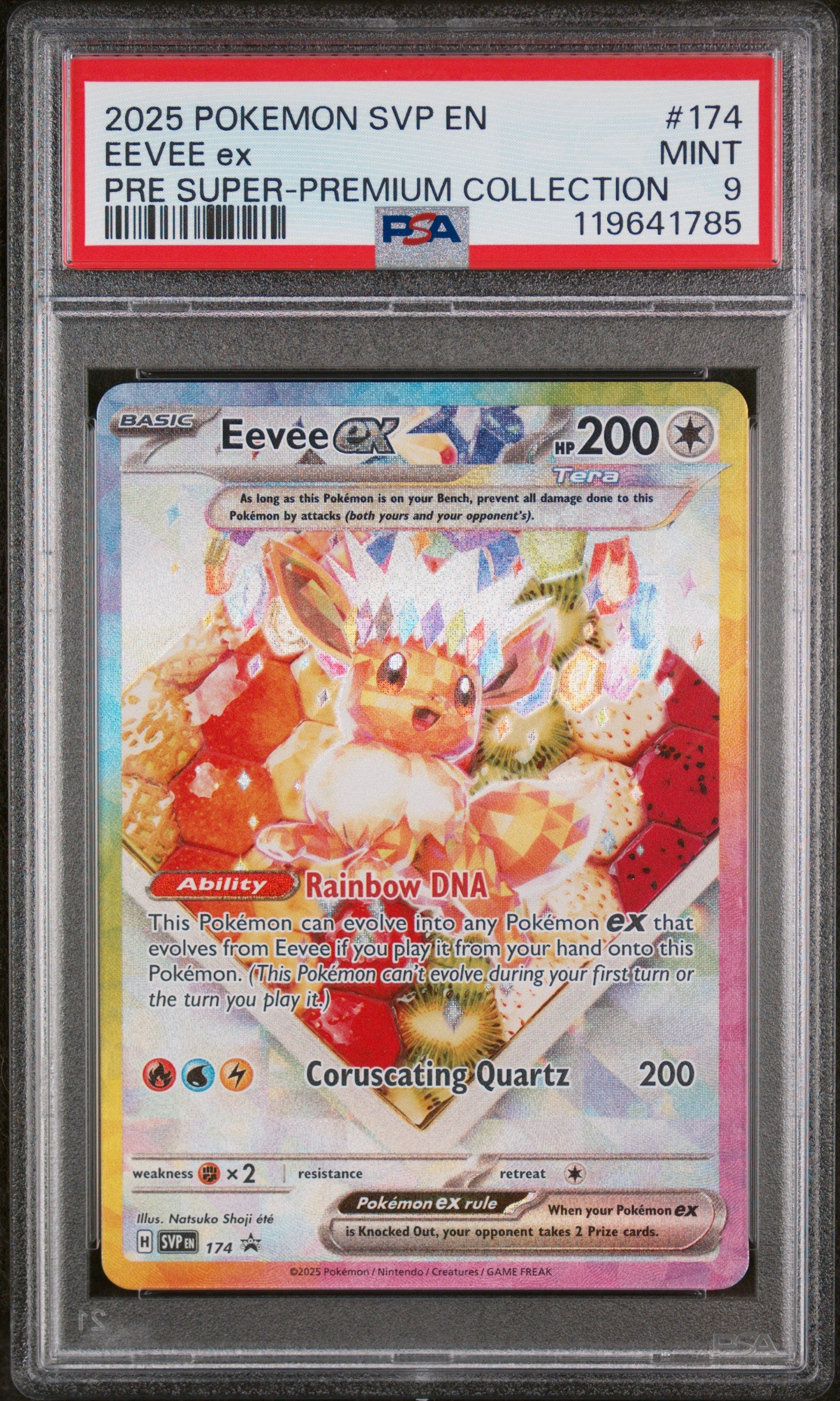 Pokemon - Super Premium Collection - Eevee EX - Promo - PSA 9