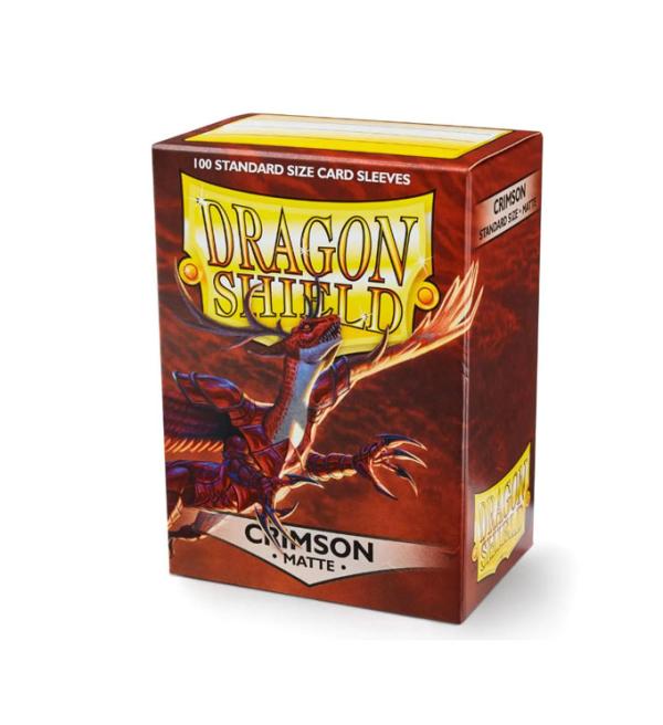 Dragon Shield - 100ct Standard Size - Crimson Matte