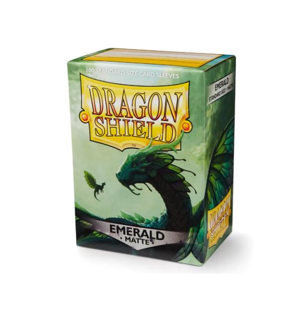 Dragon Shield - 100ct Standard Size - Emerald Green Matte