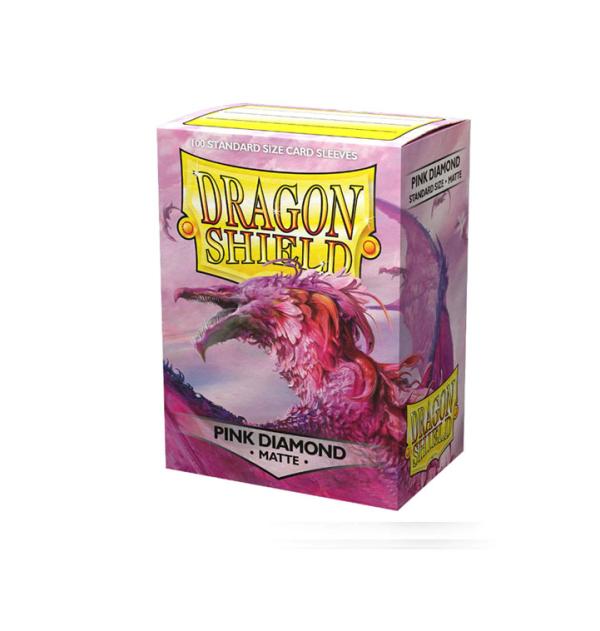 Dragon Shield - 100ct Standard Size - Pink Diamond Matte