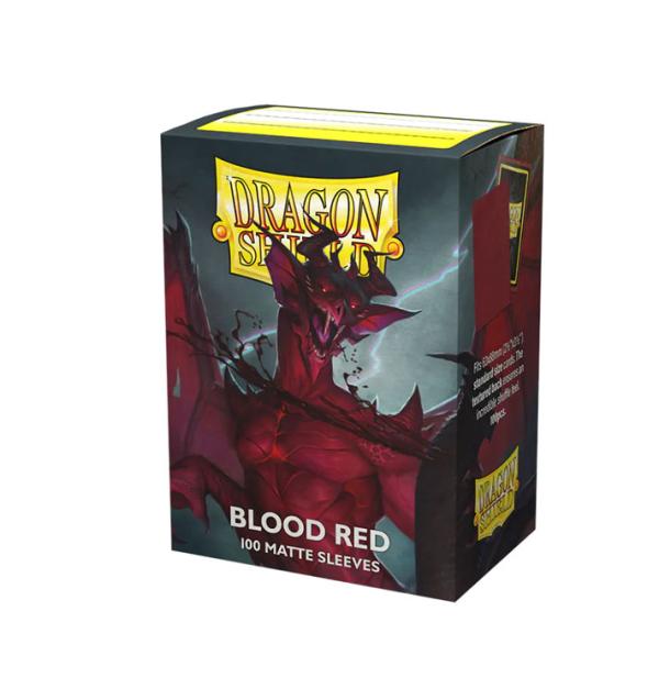 Dragon Shield - 100ct Standard Size - Blood Red Matte