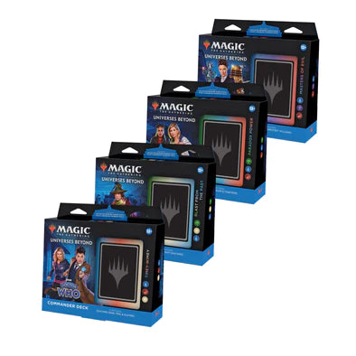 Magic: The Gathering - Universes Beyond: Doctor Who - Commander Deck - Set of 4