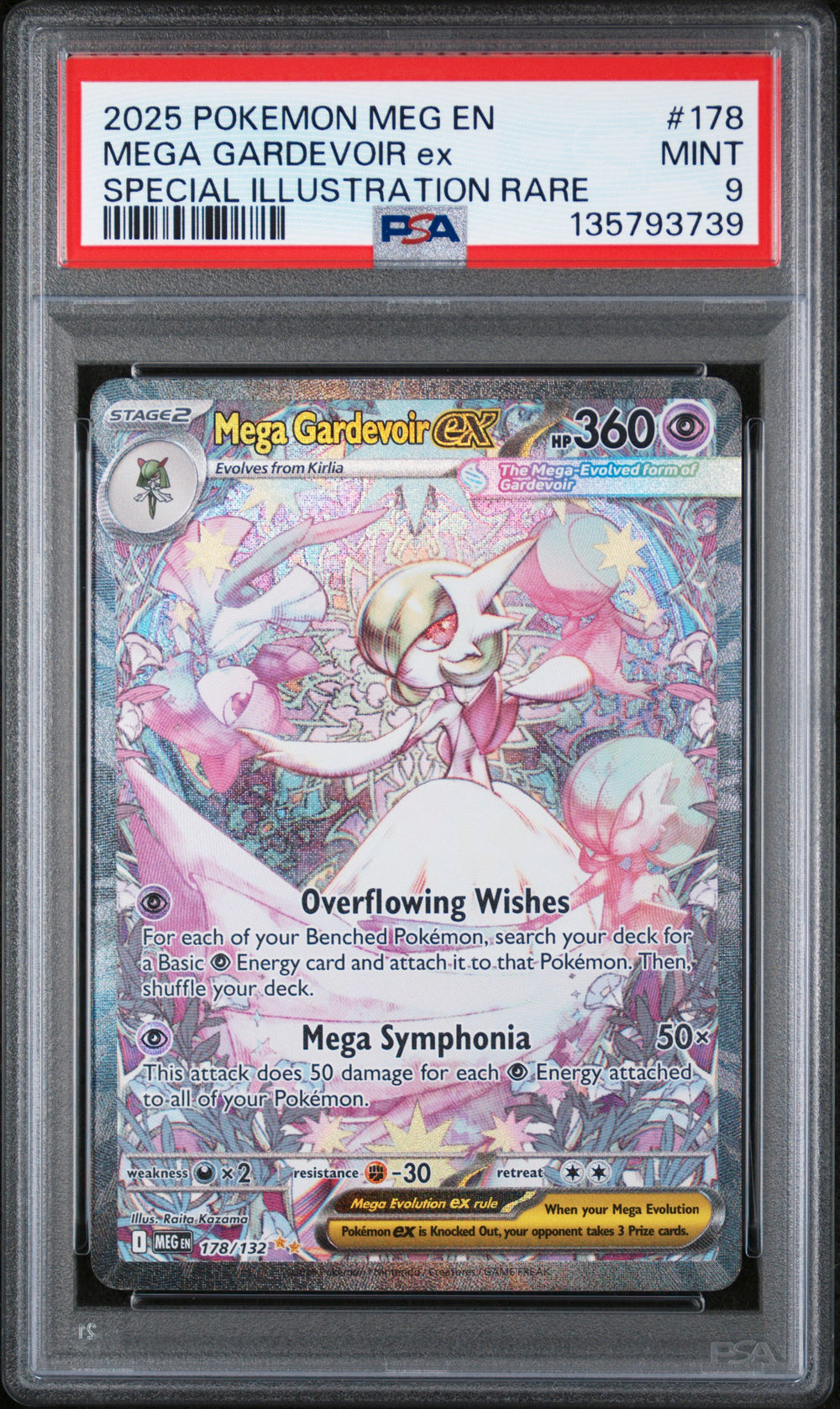 Pokemon - Mega Evolution - Mega Gardevoir ex - Special Illustration Rare - PSA 9