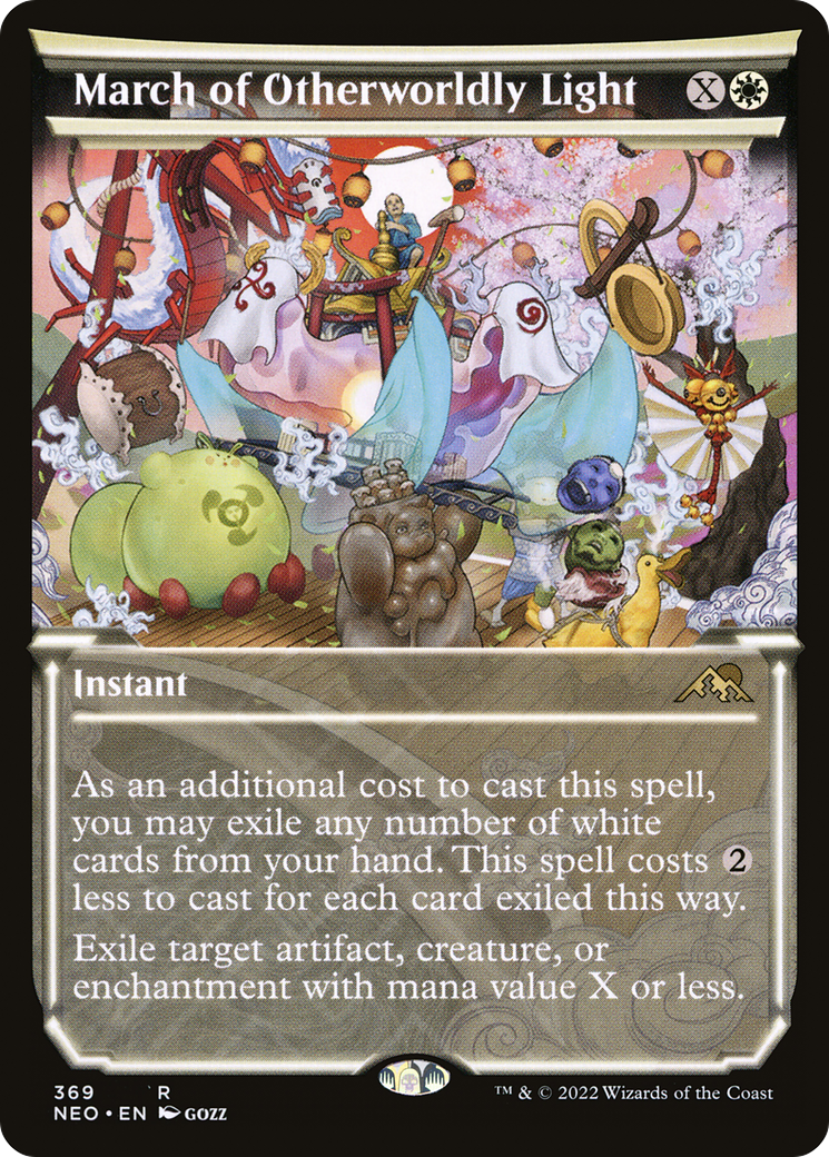 March of Otherworldly Light (Showcase) (NEO-369) - Kamigawa: Neon Dynasty: (Showcase)