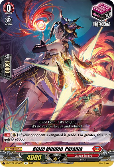 Blaze Maiden, Parama (D-BT02/030EN) [A Brush with the Legends]