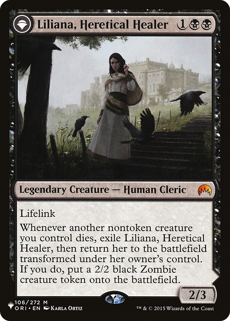 Liliana, Heretical Healer // Liliana, Defiant Necromancer [Secret Lair: From Cute to Brute]