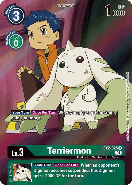 Terriermon [EX2-025] (Alternate Art) [Digital Hazard]