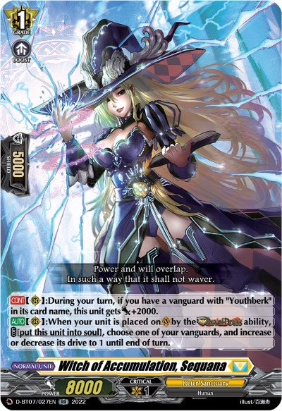 Witch of Accumulation, Sequana (D-BT07/027EN) [Raging Flames Against Emerald Storm]