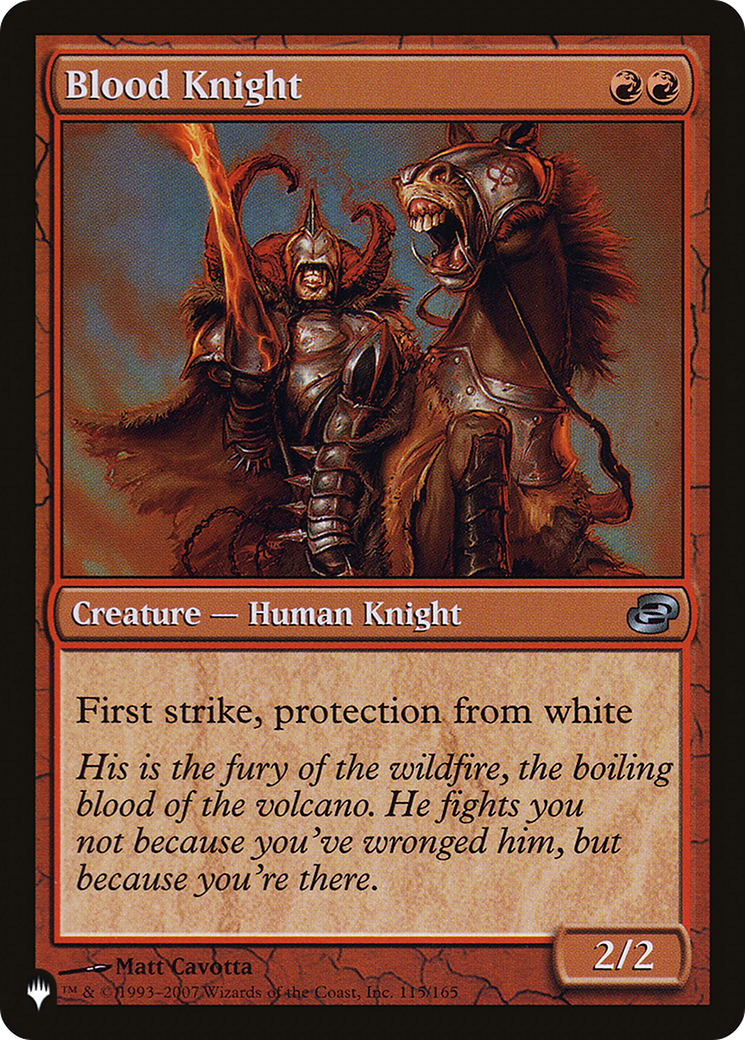 Blood Knight [The List Reprints]