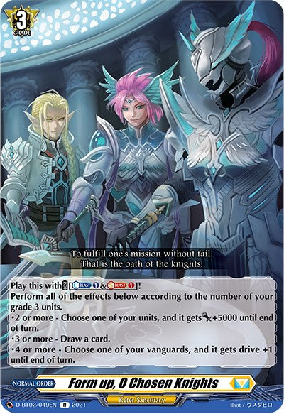 Form up, O Chosen Knights (D-BT02/049EN) [A Brush with the Legends]