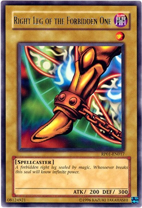 Right Leg of the Forbidden One [RP01-EN017] Rare