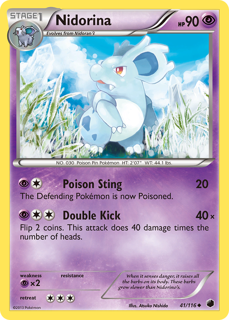 Nidorina (41/116) [Black & White: Plasma Freeze]